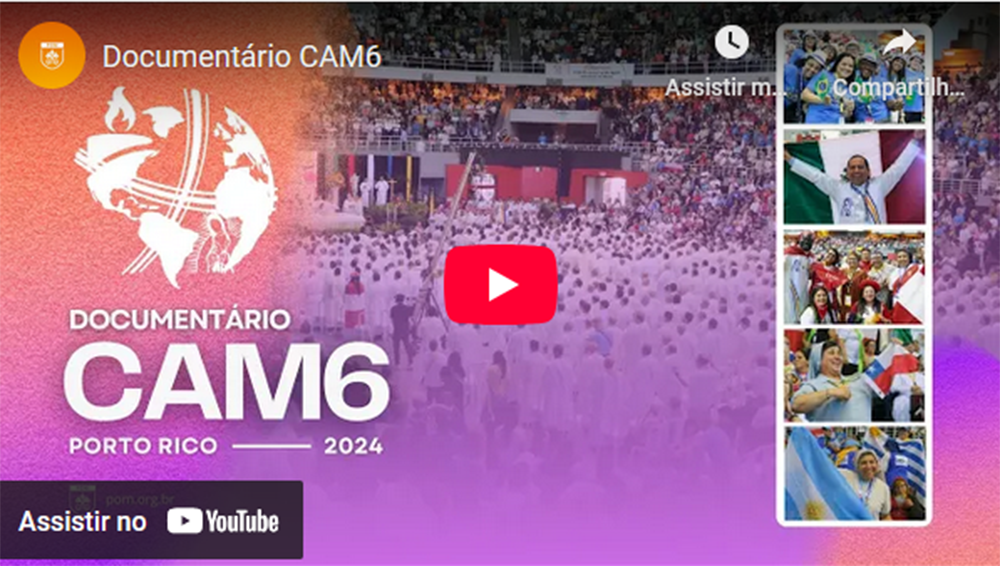 “Documentário CAM6” servirá como subsídio para preparativos do CAM7 no Brasil, em 2029 | Imagem: Reprodução Pontifícias Obras Missionárias “Documentário CAM6” servirá como subsídio para preparativos do CAM7 no Brasil, em 2029 | Imagem: Reprodução Pontifícias Obras Missionárias