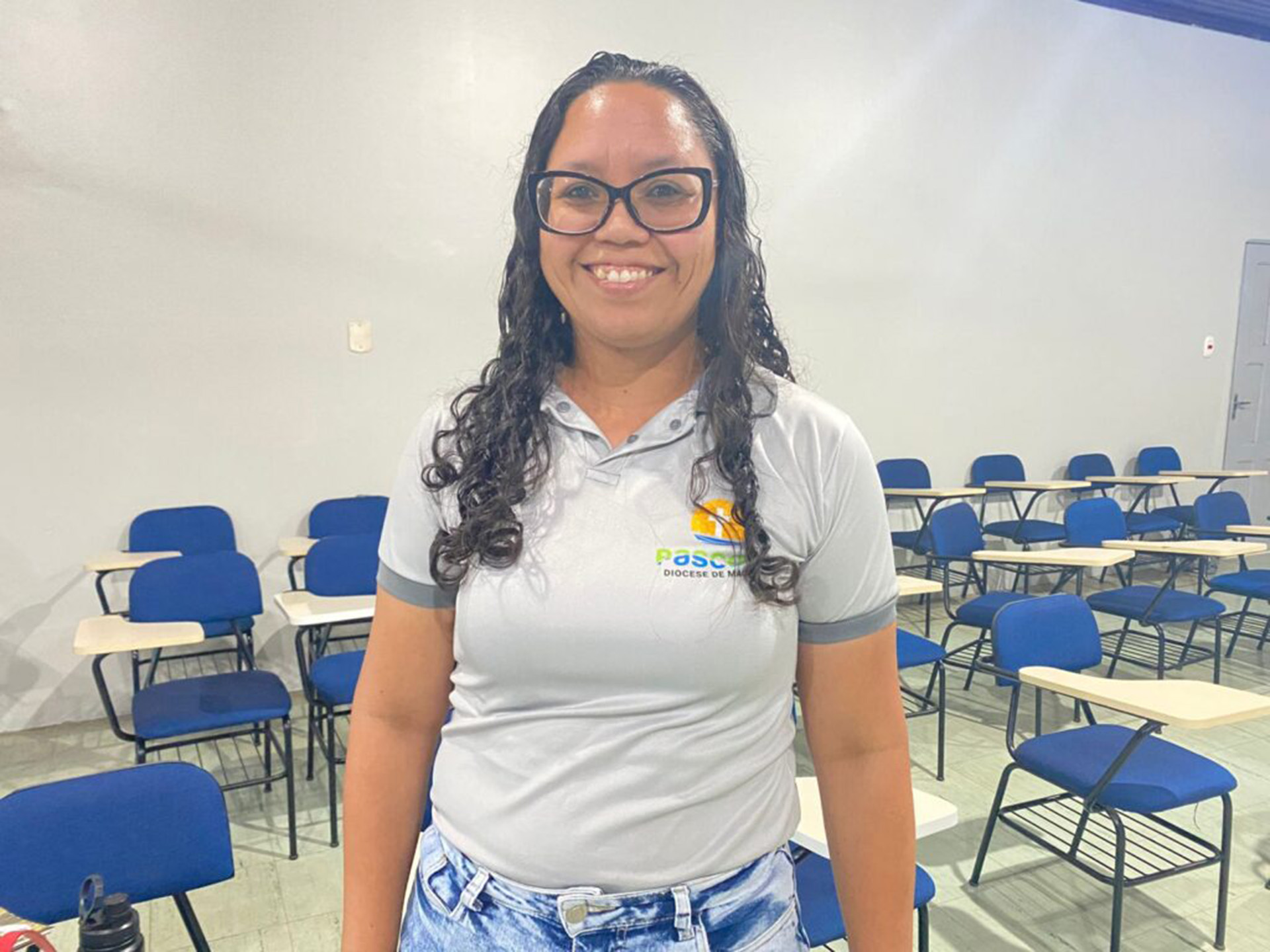 Adriana Brito destacou a necessidade de perseverança para os novos membros da Pastoral da Comunicação | Foto: Luiz Vilhena Adriana Brito destacou a necessidade de perseverança para os novos membros da Pastoral da Comunicação | Foto: Luiz Vilhena