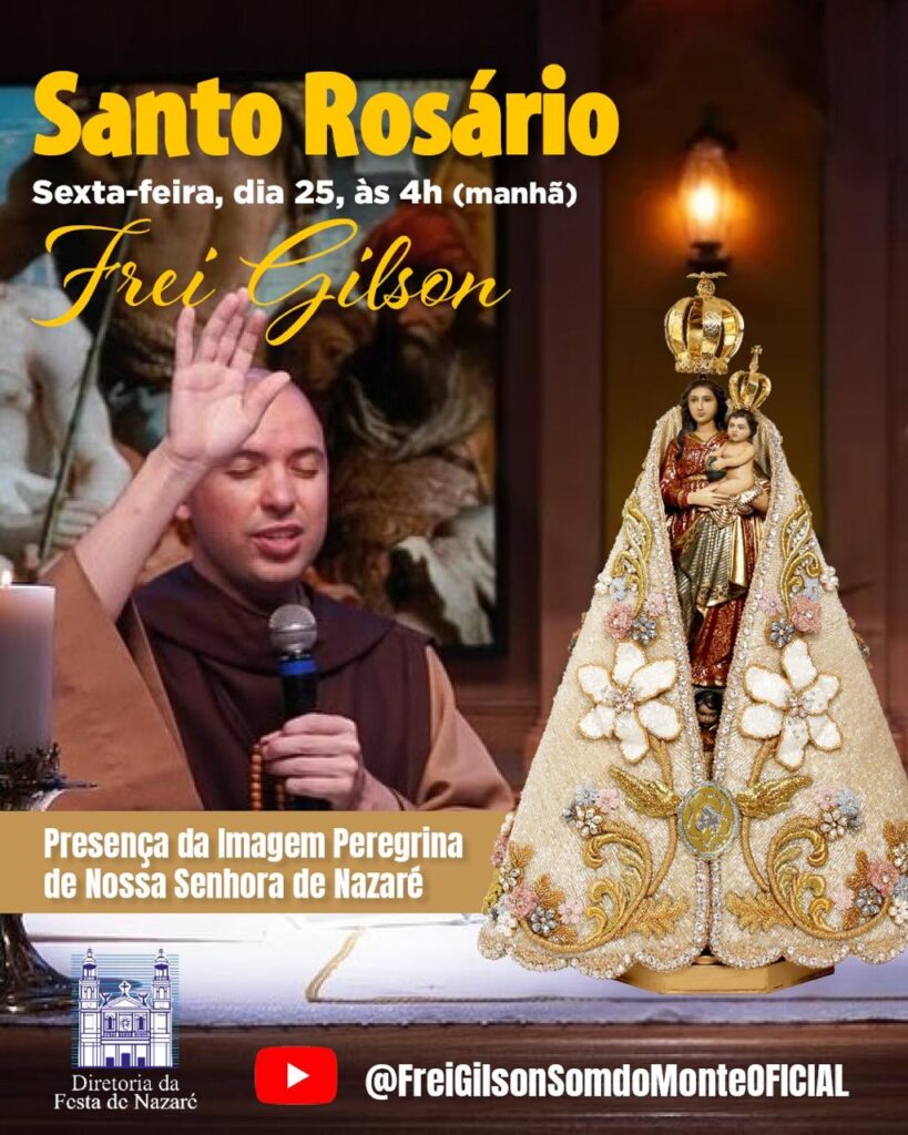 Santo Rosário com Frei Gilson, em Belém - Rede Nazaré de Comunicação