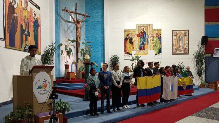 A missa de envio dos jovens de Bogotá, na Colômbia A missa de envio dos jovens de Bogotá, na Colômbia