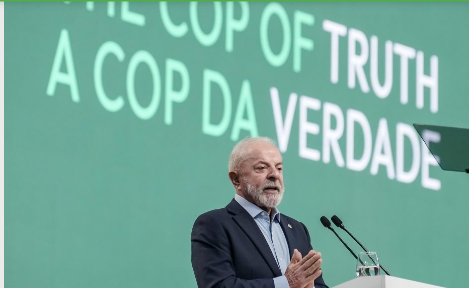 A Cúpula dos Líderes foi aberta pelo presidente da República, Luiz Inácio Lula da Silva | Crédito: Rafa Neddermeyer/COP30 Brasil Amazônia/PR A Cúpula dos Líderes foi aberta pelo presidente da República, Luiz Inácio Lula da Silva | Crédito: Rafa Neddermeyer/COP30 Brasil Amazônia/PR