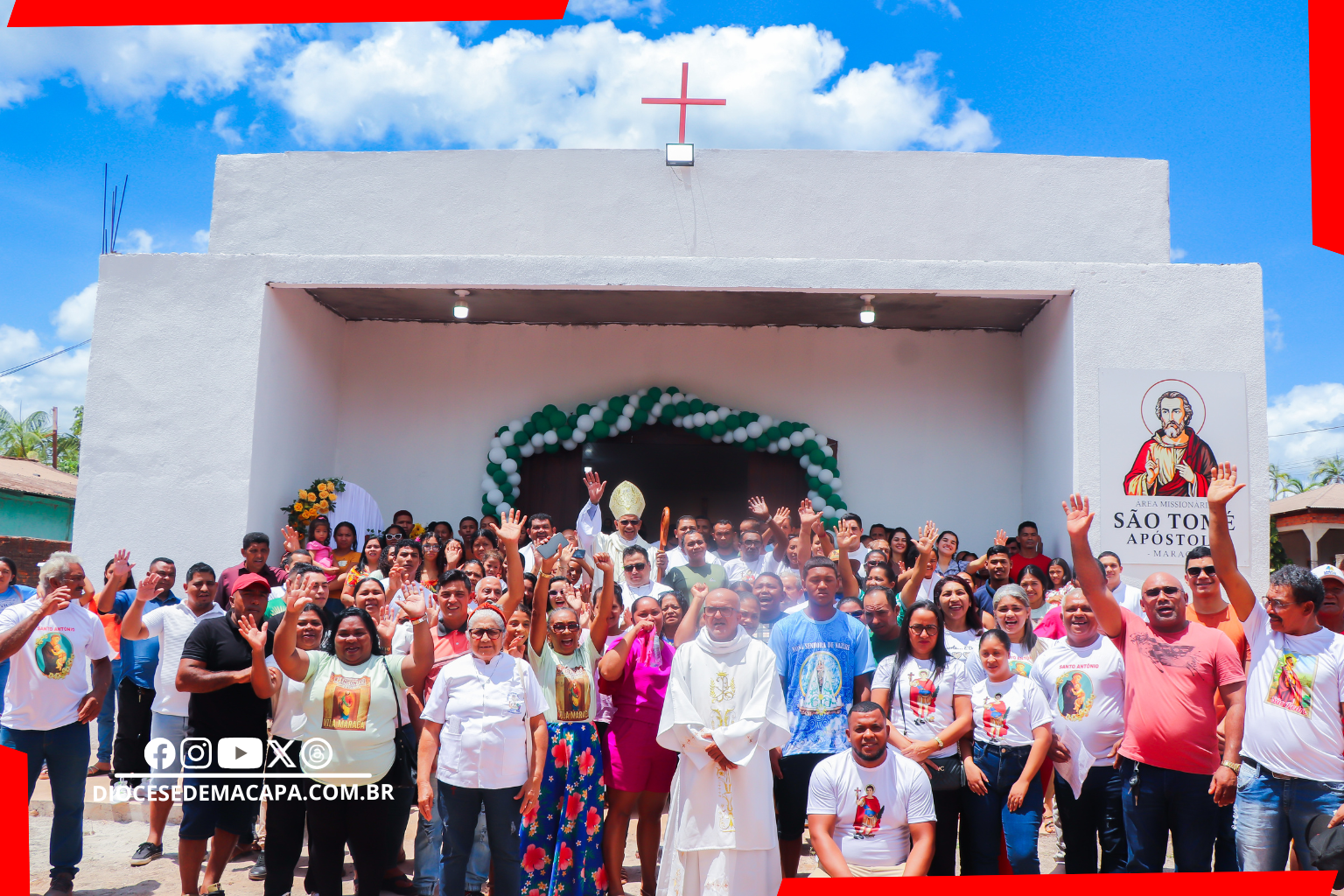 Nova Área foi desmembrada da Paróquia Nossa Senhora da Assunção em Mazagão com 29 comunidades. Nova Área foi desmembrada da Paróquia Nossa Senhora da Assunção em Mazagão com 29 comunidades.