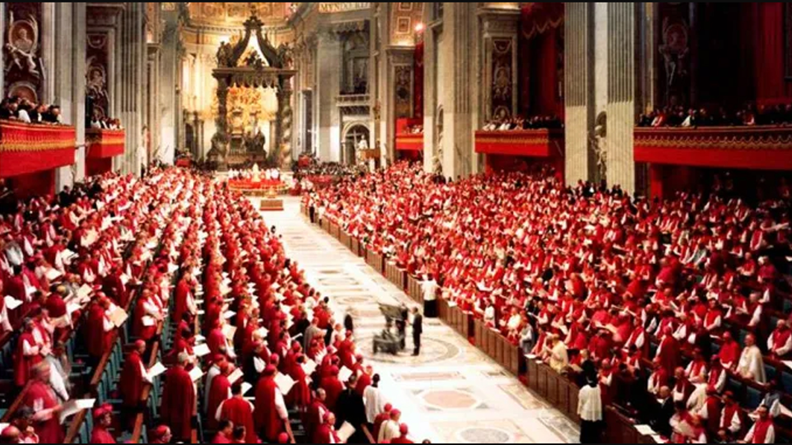 Bispos durante o Concílio Vaticano II - Basílica de São Pedro. Crédito: Dave582 (CC BY-SA 4.0) Bispos durante o Concílio Vaticano II - Basílica de São Pedro. Crédito: Dave582 (CC BY-SA 4.0)