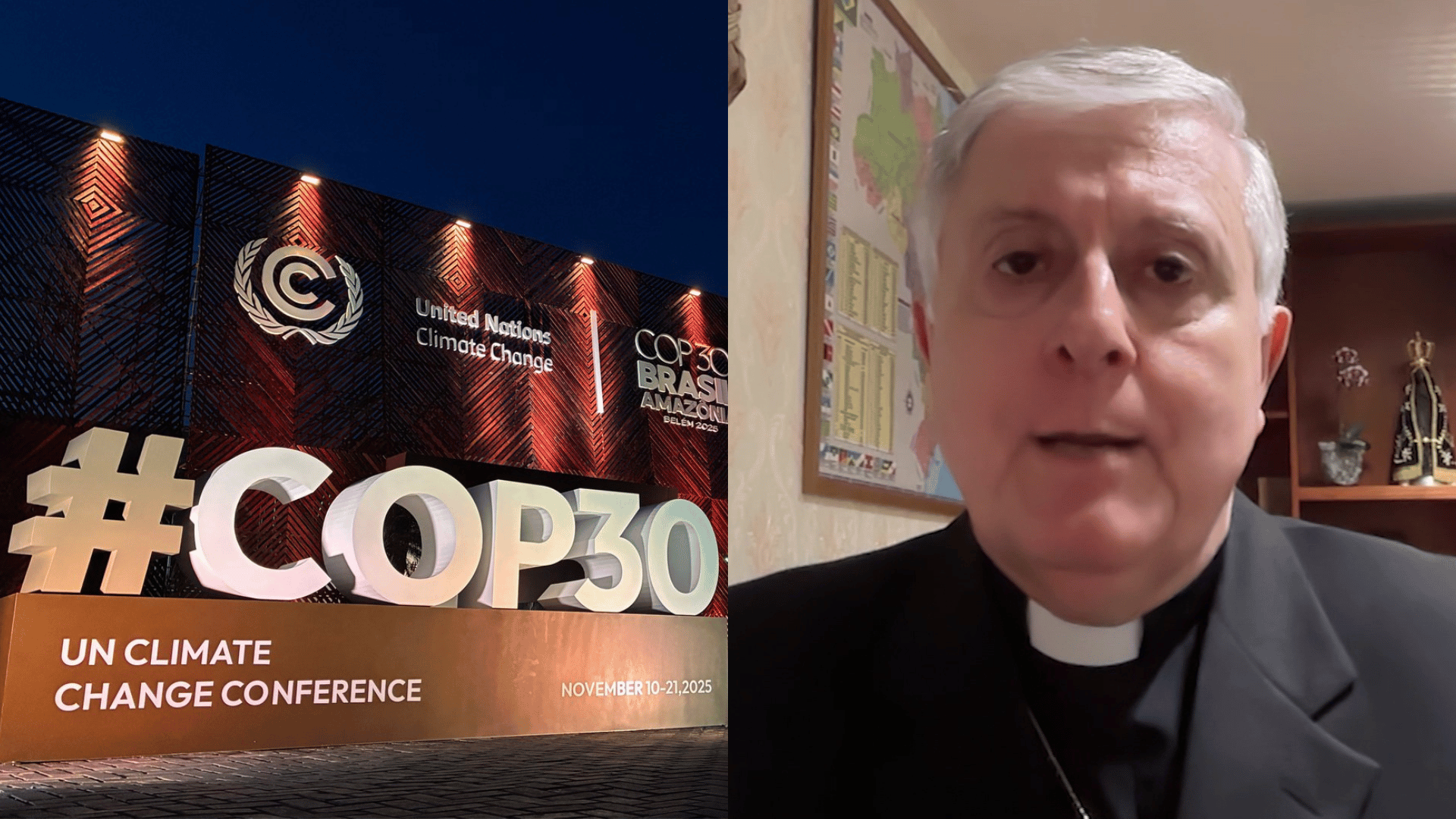 Dom GiambattistaDiquattro será o chefe adjunto da delegação do Vaticano na COP30 | Fotos: Sergio Moraes/COP30 | Reprodução TV Canção Nova Dom GiambattistaDiquattro será o chefe adjunto da delegação do Vaticano na COP30 | Fotos: Sergio Moraes/COP30 | Reprodução TV Canção Nova