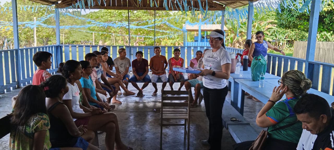 Atendimento realizado na região do Arapiuns. Foto: Setor de Psicologia Atendimento realizado na região do Arapiuns. Foto: Setor de Psicologia