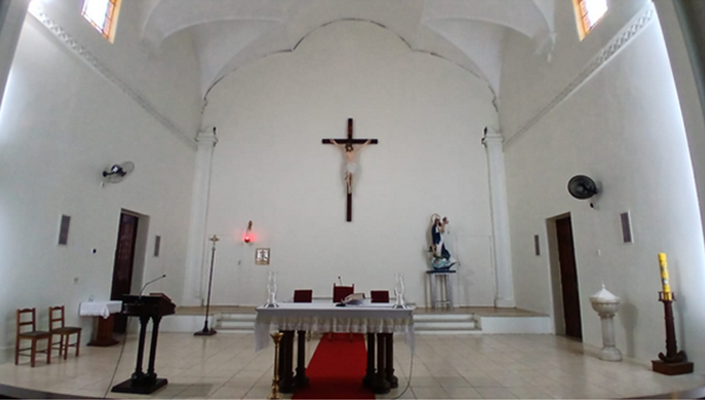 Interior do santuário Nossa Senhora de Navegantes. Marcos Koboldt Interior do santuário Nossa Senhora de Navegantes. Marcos Koboldt