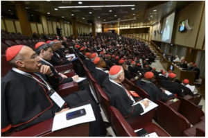 Cardeais se reúnem com o papa Leão XIV na terceira sessão do consistório em 8 de janeiro de 2026, no Vaticano. (foto: Vatican Media)