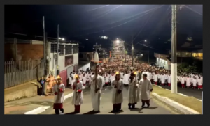 Procissão de Nossa Senhora da Glória, em Cruzeiro do Sul (AC) | Captura de vídeo