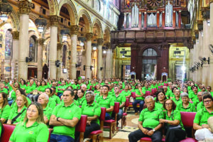 Casais equipistas na celebração jubilar dos 50 anos da missão Belém